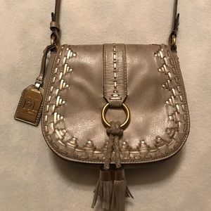 Ralph Lauren Gold Tassel Crossbody Purse